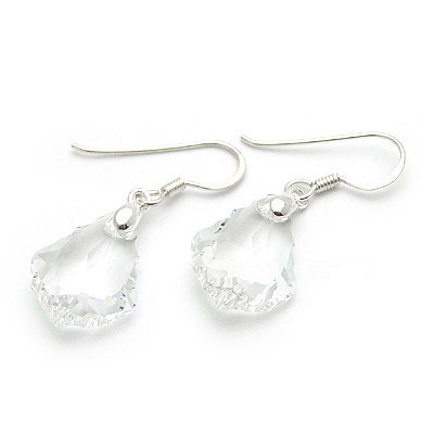 6090BL施华洛世奇水晶耳环-饰品批发|银饰批发