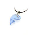 海豚天蓝水晶项链