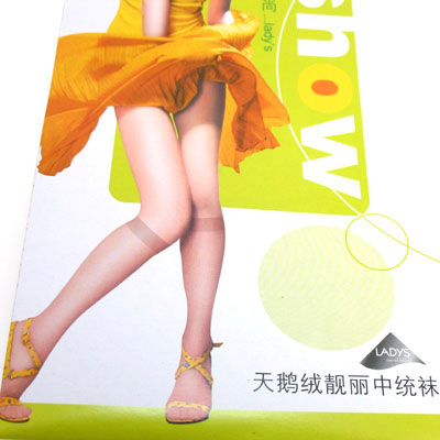 天鹅绒靓丽中统袜