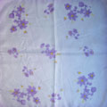 紫色小花朵两元超市丝巾