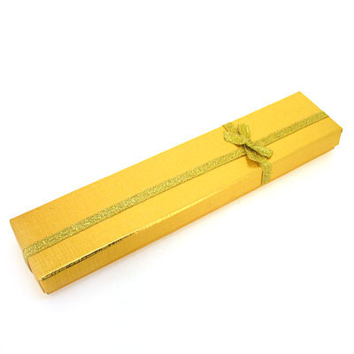 明黄色精品项链包装盒手链盒手表盒