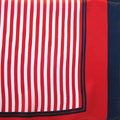 红黑经典搭配高档条纹丝巾