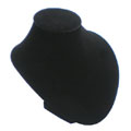 18cm方形黑色绒布模特架脖架项链架展示架