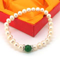 绿玛瑙珍珠手链