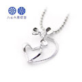 八心八箭花瓣爱心银坠