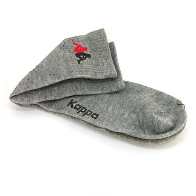 灰色男式时尚运动休闲袜子