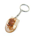 昆虫琥珀鼠标钥匙链挂件