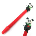 吃竹子的可爱熊猫软陶笔