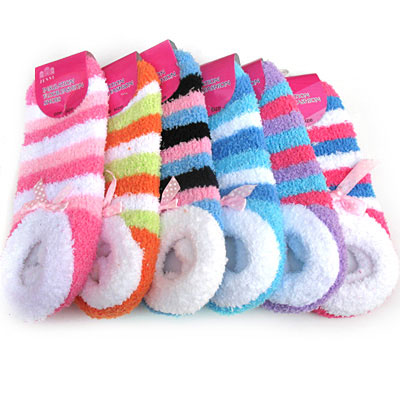 冬季加厚糖果袜地板袜/保暖型女生毛巾袜子