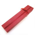 红色精品带玫瑰纹理特种纸项链手链长盒