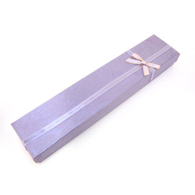 浅紫色特种纸包装礼品盒项链盒手链手表长盒