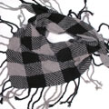 网上购物围巾热卖浅灰色女士男士格子围巾三角巾