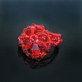 大红水晶戒指手工工艺戒指